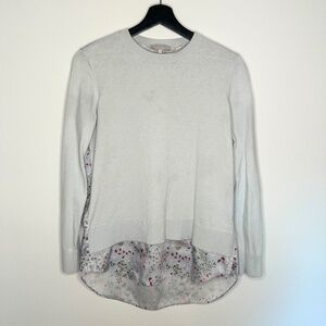 Ted Baker Light Blue Floral Layered Sweater